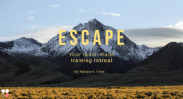 escape, tailor-made, training retreat, mindfulness, wellness, teamwork, company retreat